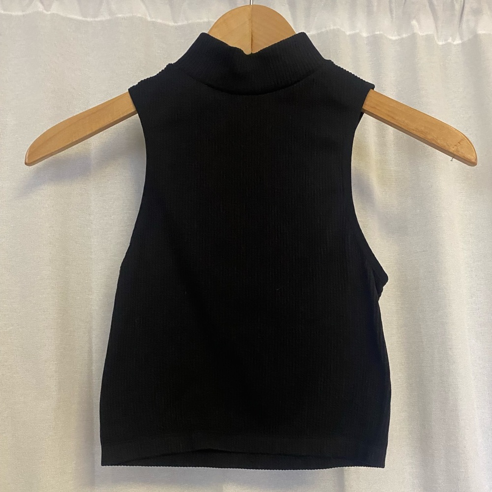 Zara mock neck crop